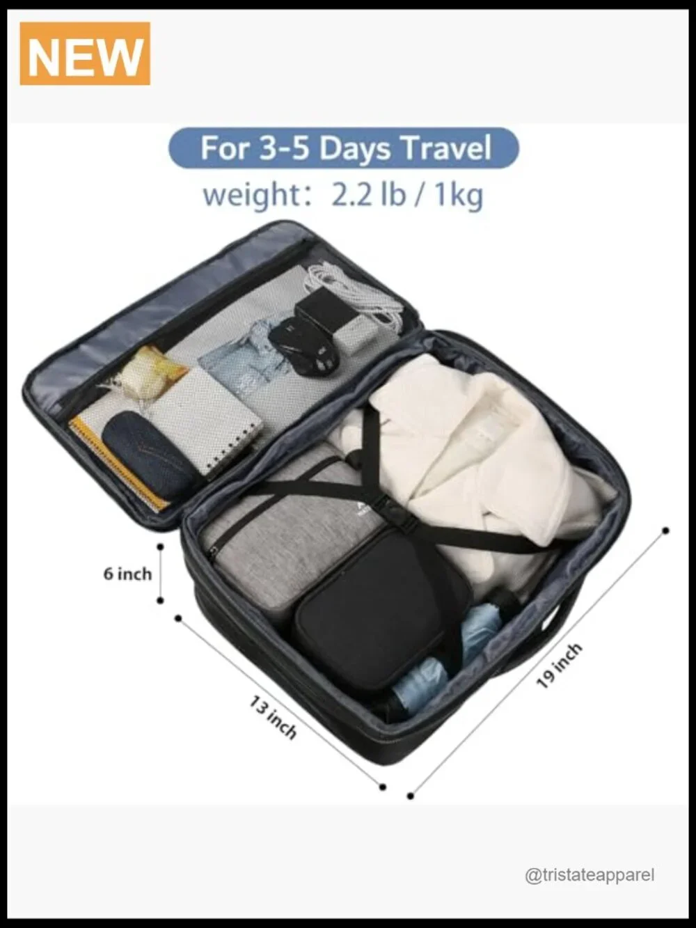 Extra Large Travel Backpack Expandable 40L Carry On Weekender